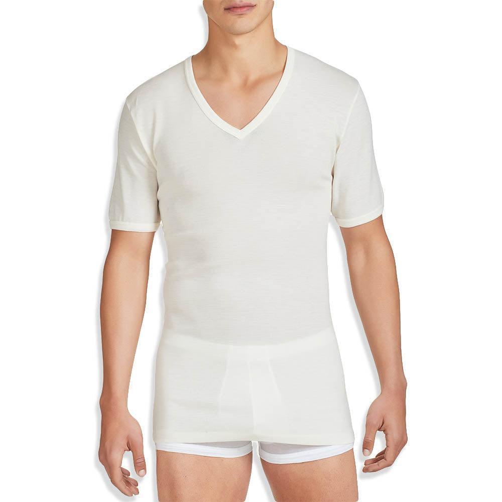 Ragno Maglia Intima Uomo Scollo V Mezze Maniche Pura Lana Peso Medio 060038 S36