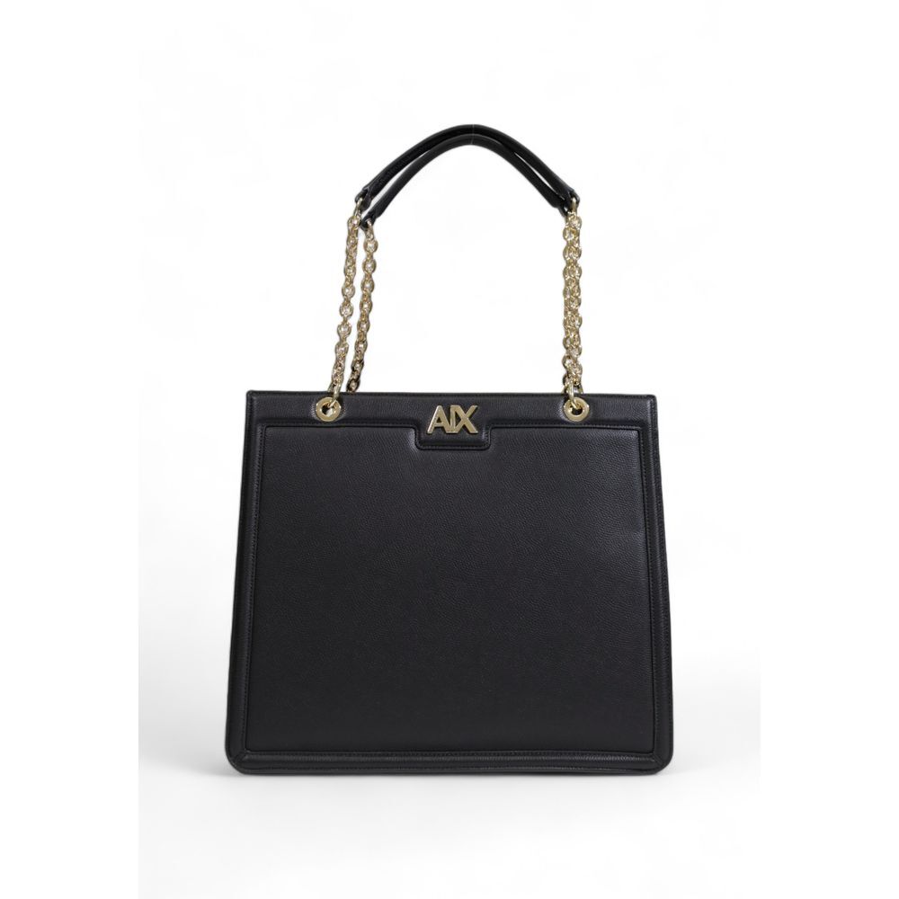 Black Polyester Handbag 1436602
