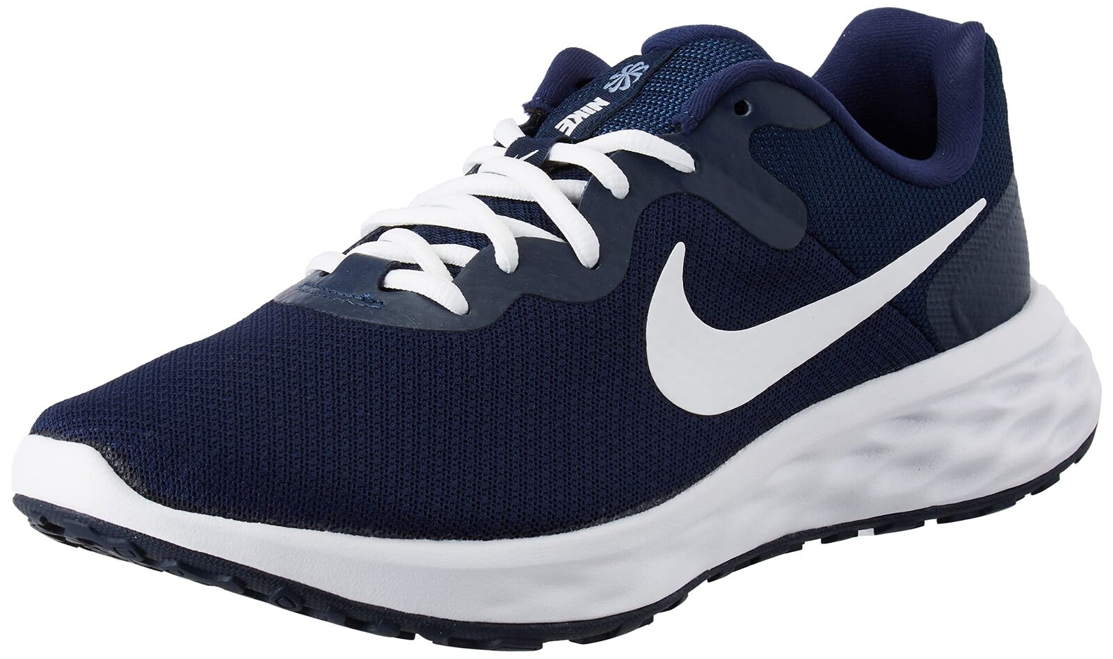 NIKE Men's Revolution 6 Next Nature Sneaker 7.5 UK Midnight Navy White Obsidian