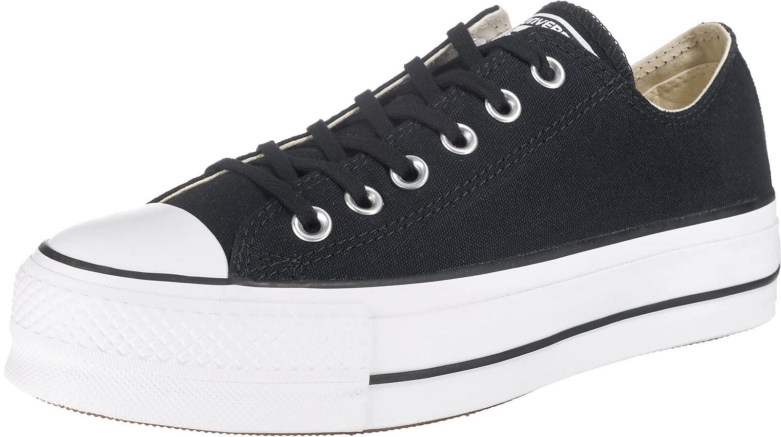Converse Women's Chuck Taylor All Star Lift Low-Top Sneakers 6.5 UK Black Black
