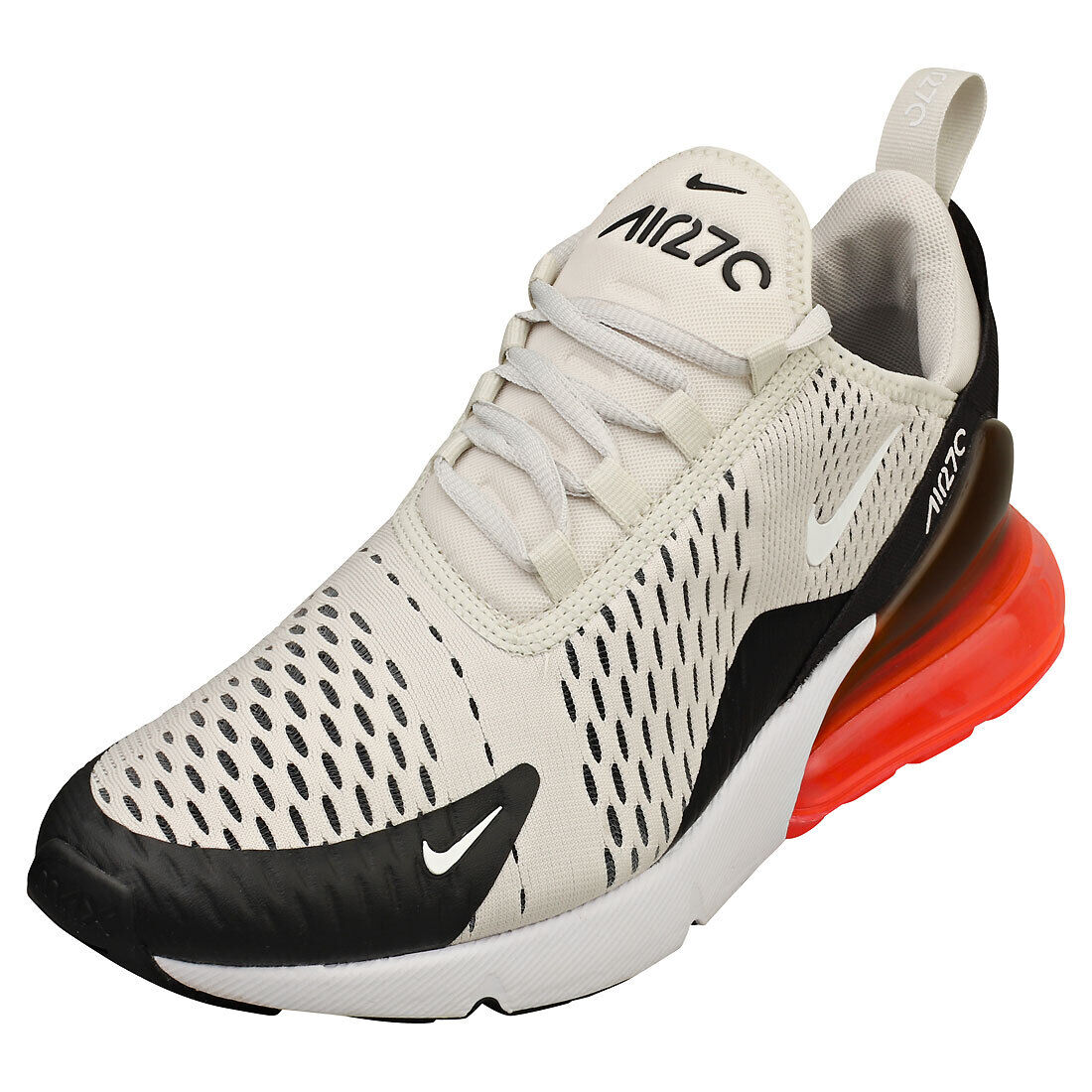 Nike AIR MAX 270 Uomo - Sneakers Moda in Tessuto Nero e Bianco - 41 EU