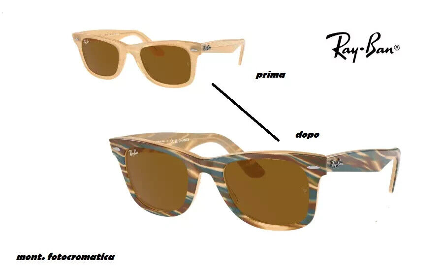 RAY BAN   RB 2140   1408/33  50 mm  occhiale da sole  "  cornice fotocromatica "