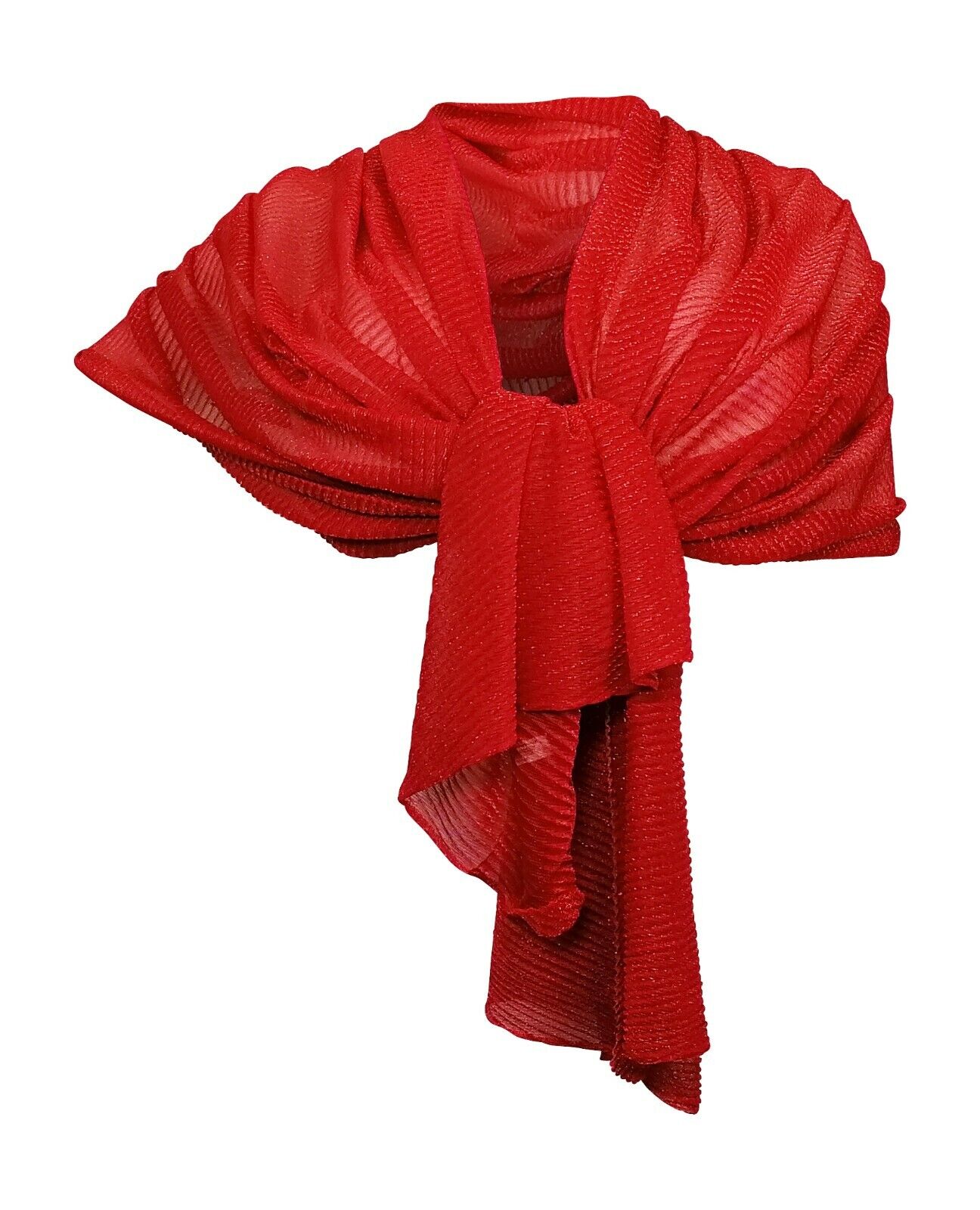 Meches Brillante Elegante Sciarpa Scialle Foulard ,Donna Stola Rosso