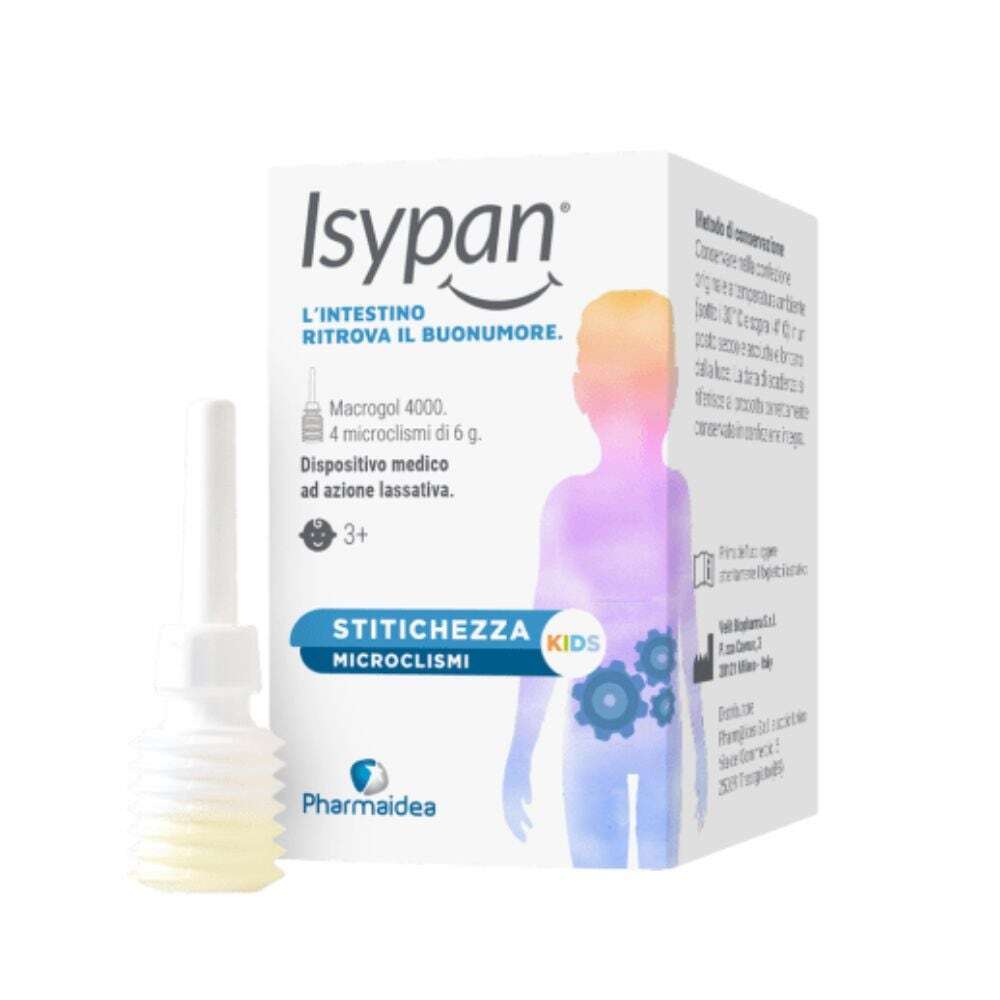 Pharmaidea Isypan - Stitichezza Kids, 4 Microclismi