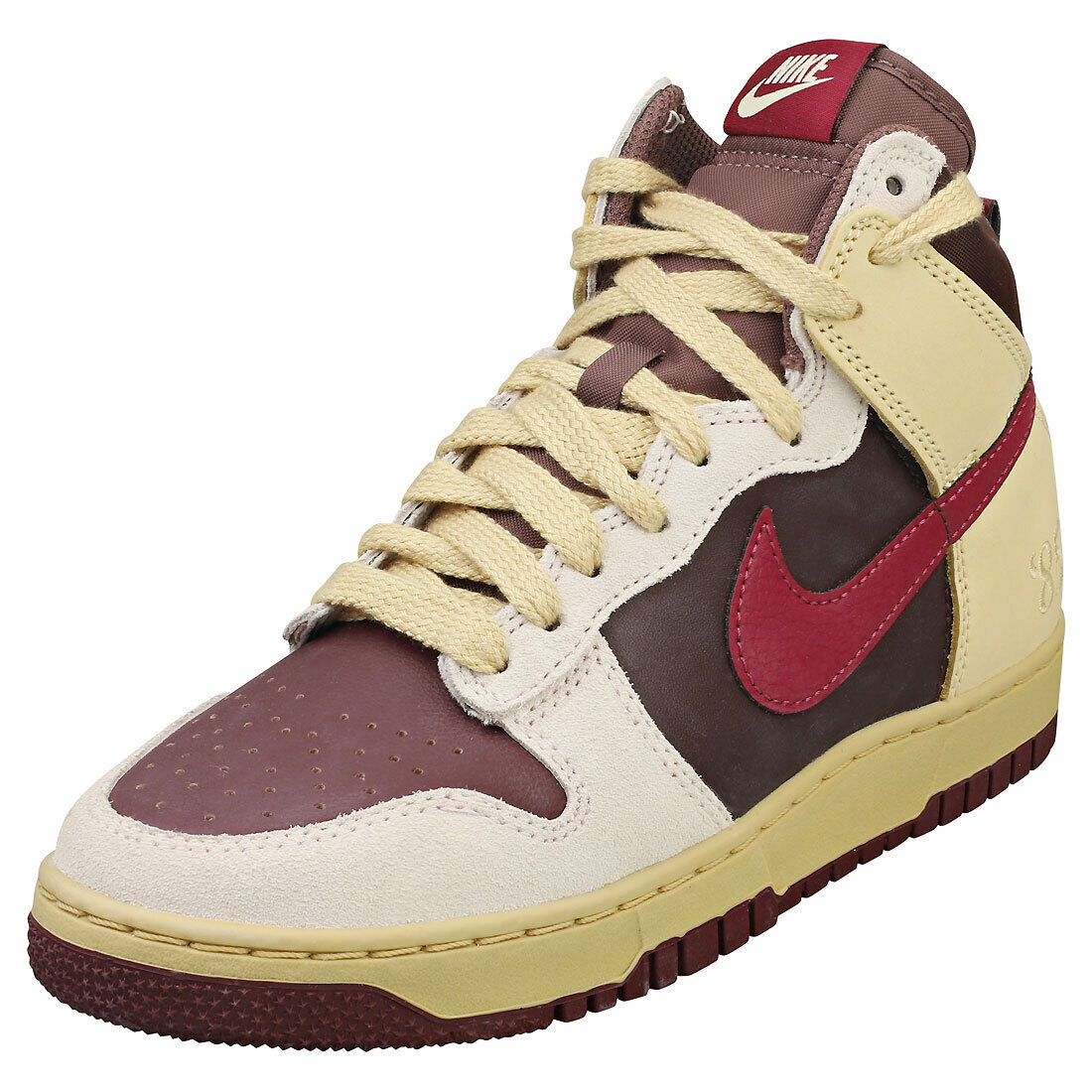 Nike Dunk High 1985 Donna Grey Burgundy Formatori  - 37.5 EU