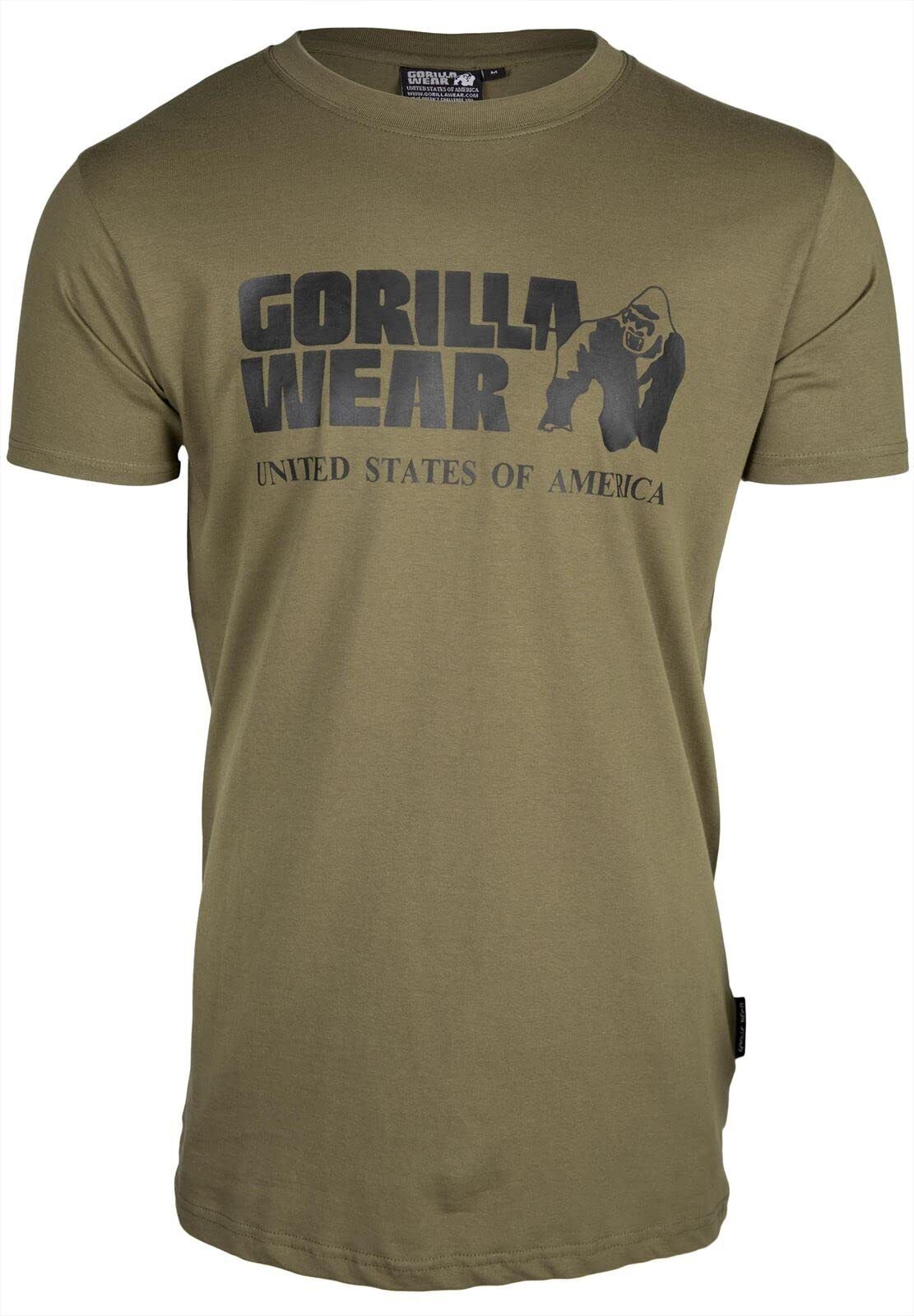 GORILLA WEAR Classic T-Shirt - Dark Green - 4XL