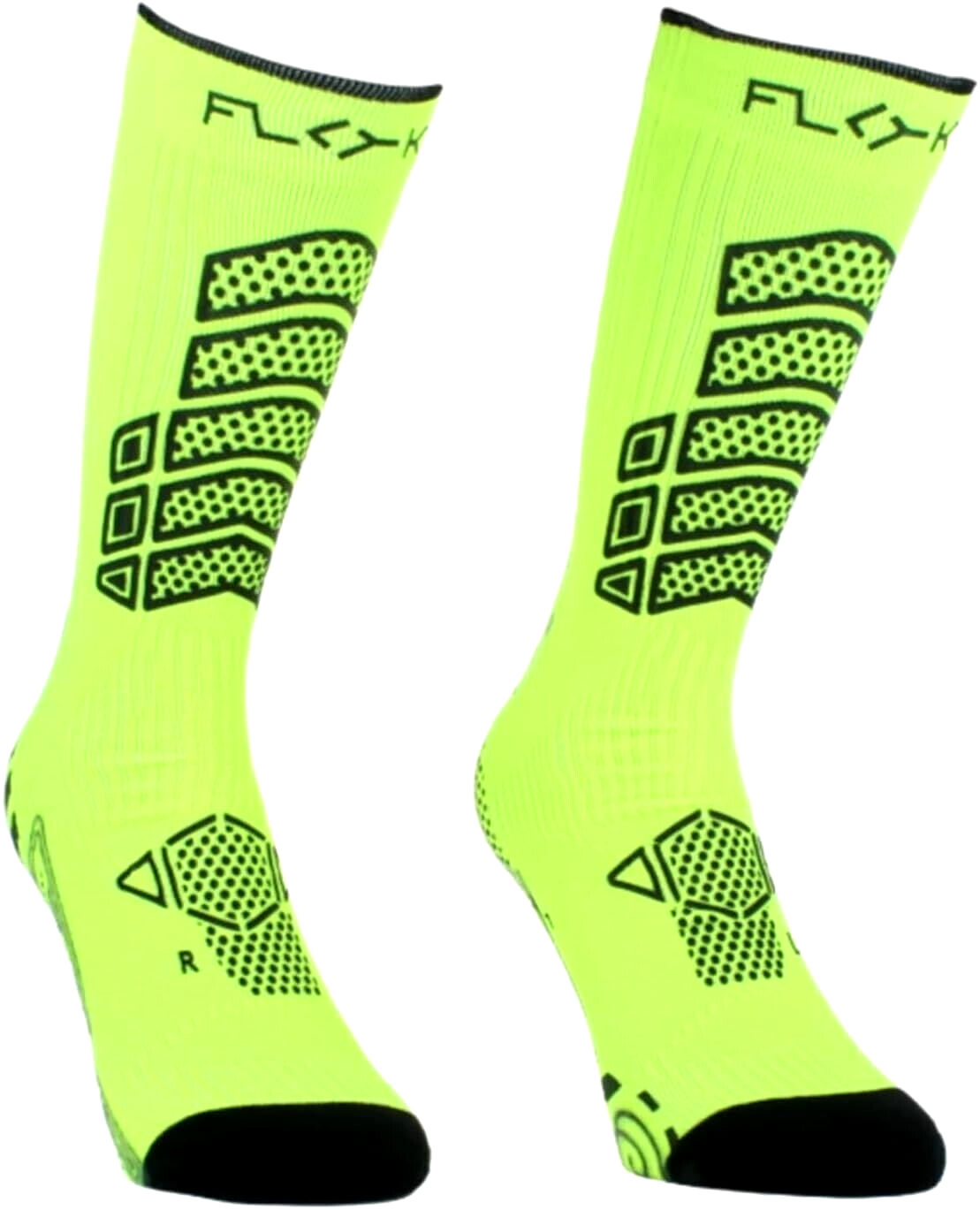FLOKY Calza Calcio Axsist 2.0 Giallo Fluo L/XL