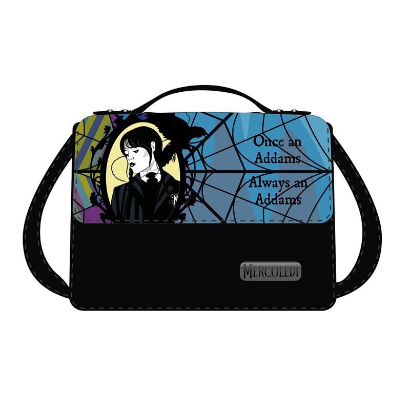 BORSA A TRACOLLA TEMPO LIBERO HAND BAG MERCOLEDÌ ADDAMS  BY SEVEN®