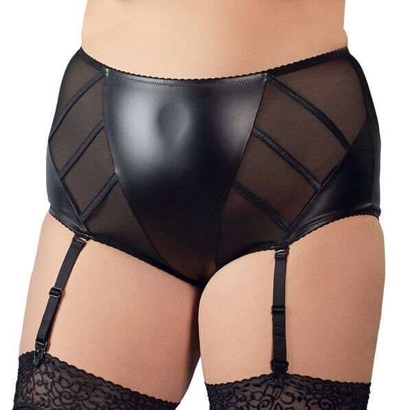 SLIP VITA ALTA NERO CON REGGICALZE TG.2XL