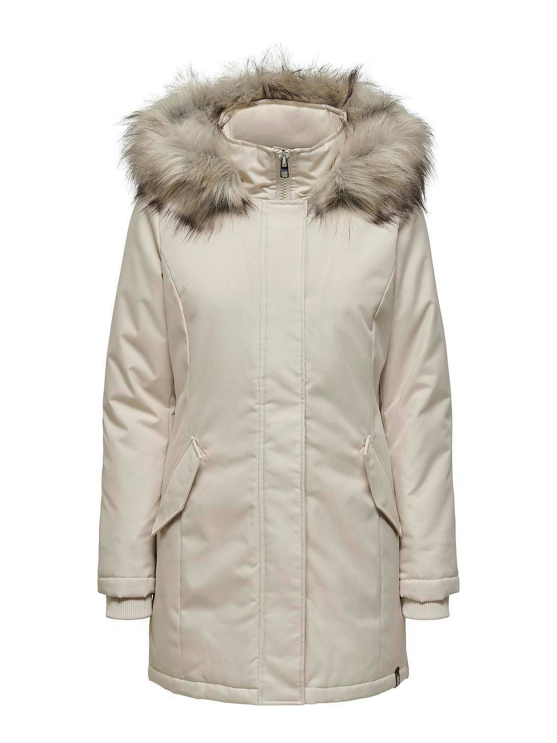 Only New Katy Parka Beige - Taglia S Abbigliamento Donna Giubbotti E Cappotti