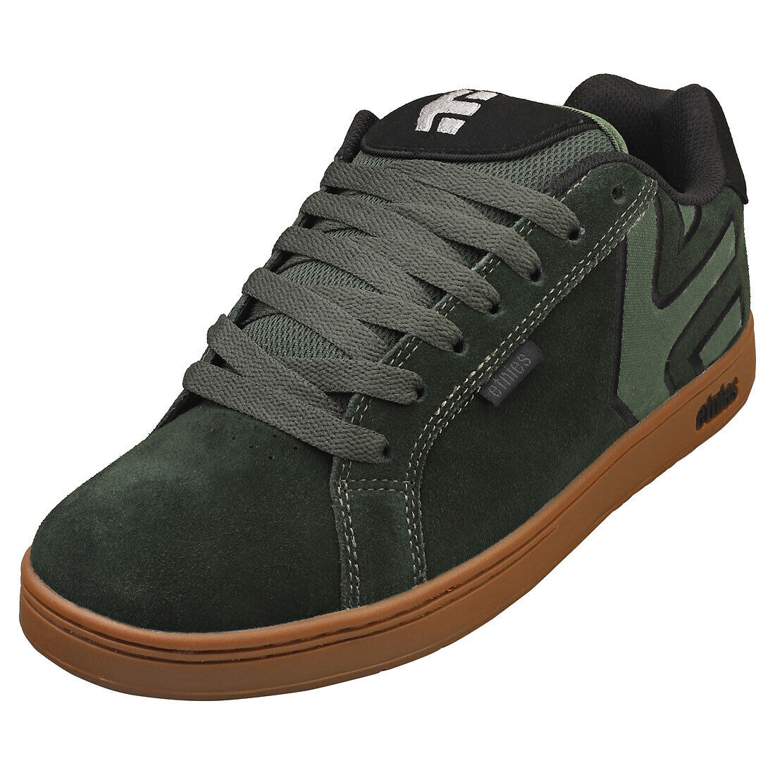 Etnies Fader Mens Skate Trainers in Green Gum - 42 EU