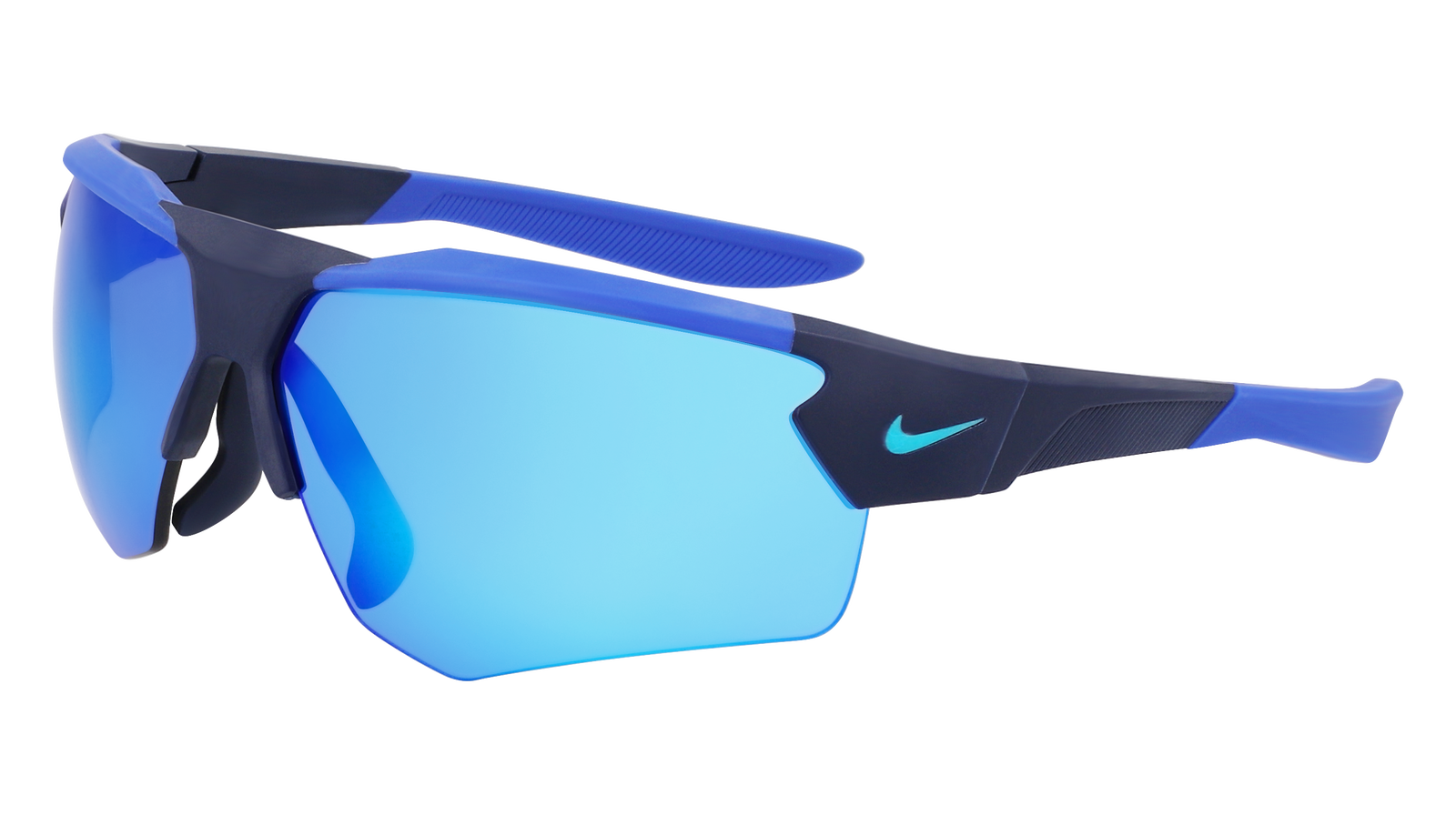 Occhiali da Sole NIKE NKEV24036 410 MATTE OBSIDIAN / BLUE MIRROR 71/09/130 Uomo