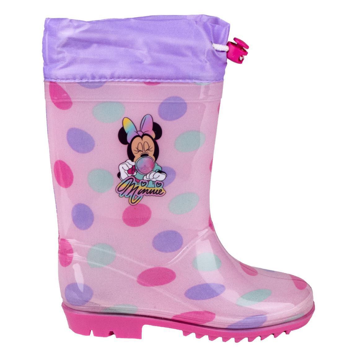 Stivali Da Pioggia Pvc Minnie ROSA - T031 | BAMBINA CERDà