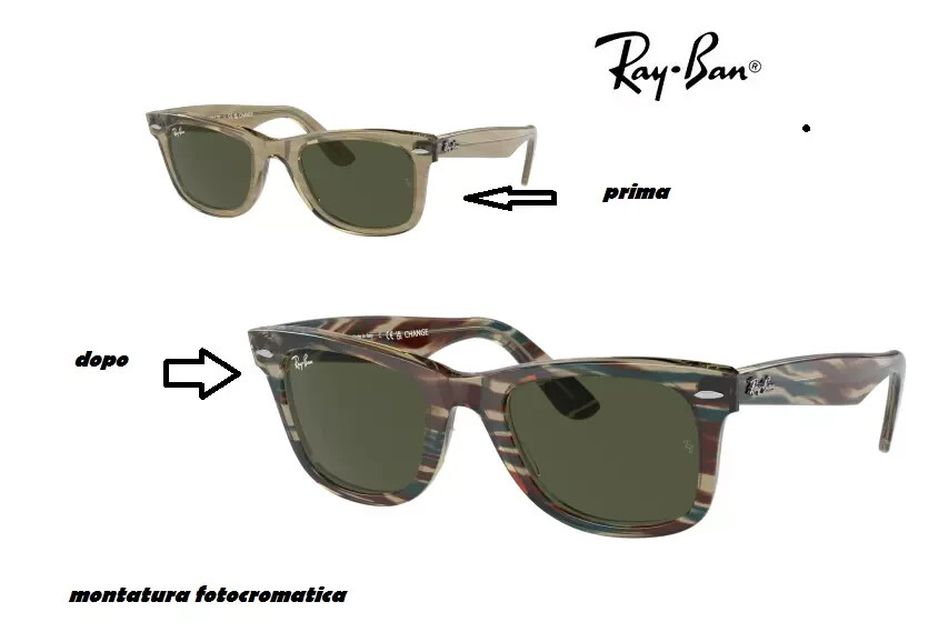 RAY BAN   RB 2140   1387/31  50 mm  occhiale da sole  "cornice  fotocromatica  "