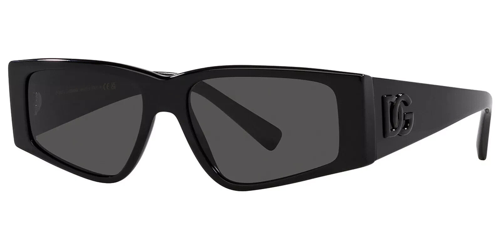 Dolce & Gabbana Men's Black Geometric Rectangle Sunglasses DG4453-50187-55 Italy