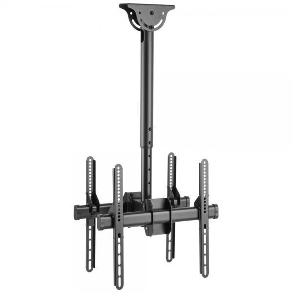 Supporto Telescopico Universale a Soffitto per 2 TV LED LCD 32-55''