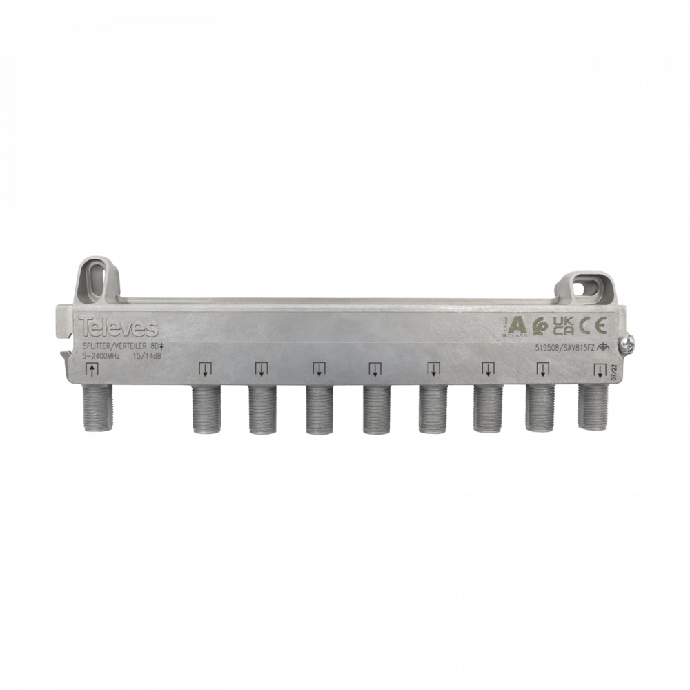 Distribuitore Da 8 Uscite TDT E SAT Con Connettore F 14 dB Di Televes