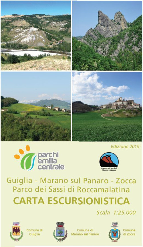 Carta Escursionistica Guiglia, Marano Sul Panaro, Zocca. Parco Dei Sassi Di Rocc