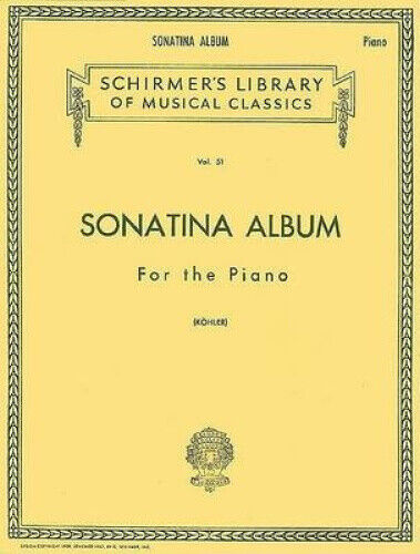 Sonatina Album: Schirmer Library of Classics Volume 51 Piano Solo