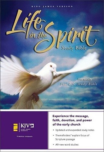 KJV, Life in the Spirit Study Bible, Bonded Leather, Burgundy, Indexed, Red