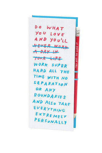 Work/Life Balance List Ledger: (Funny List Notepad for Work and Life