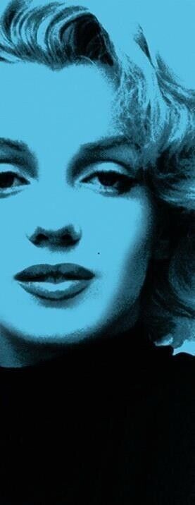 Marilyn Monroe: Imagicom - Photomdays03 - Marilyn In Blue Wall Stickers 100X254
