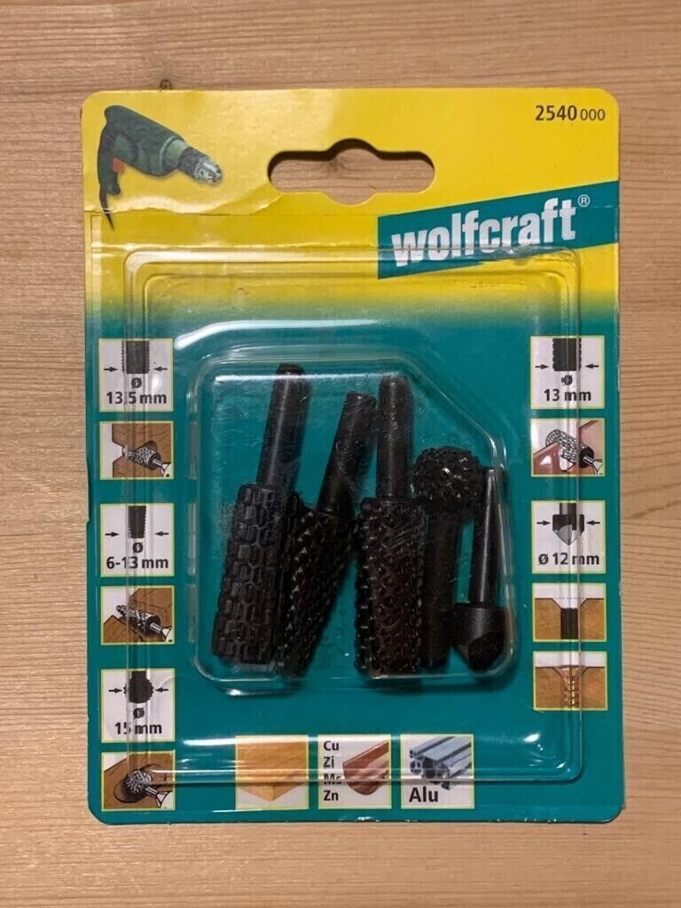 Set Raspe E Svasatori Per Legno - Wolfcraft