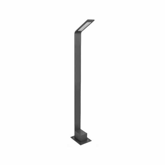 V-TAC VT-896 lampada led da giardino 6W fissaggio a terra lampione 80cm grigio i