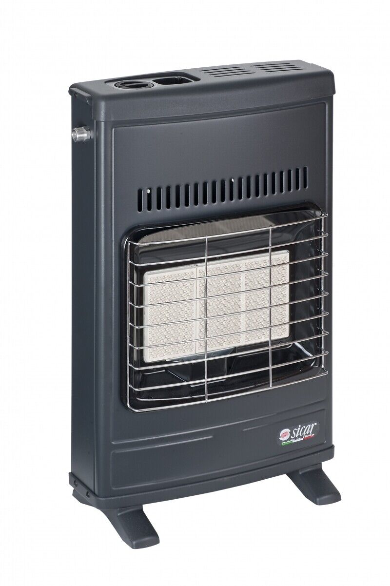 Stufa a gas metano ventilata infrarossi sicar 4200 watt made in italy combi
