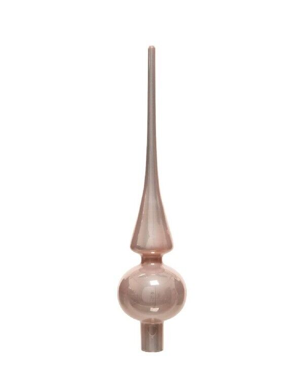 Puntale Albero Di Natale In Vetro Rose Gold 26cm