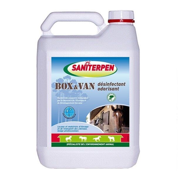 Detergente Disinfettante Profumato Scatola Furgone Stalla Cavallo 5L SANITERPEN