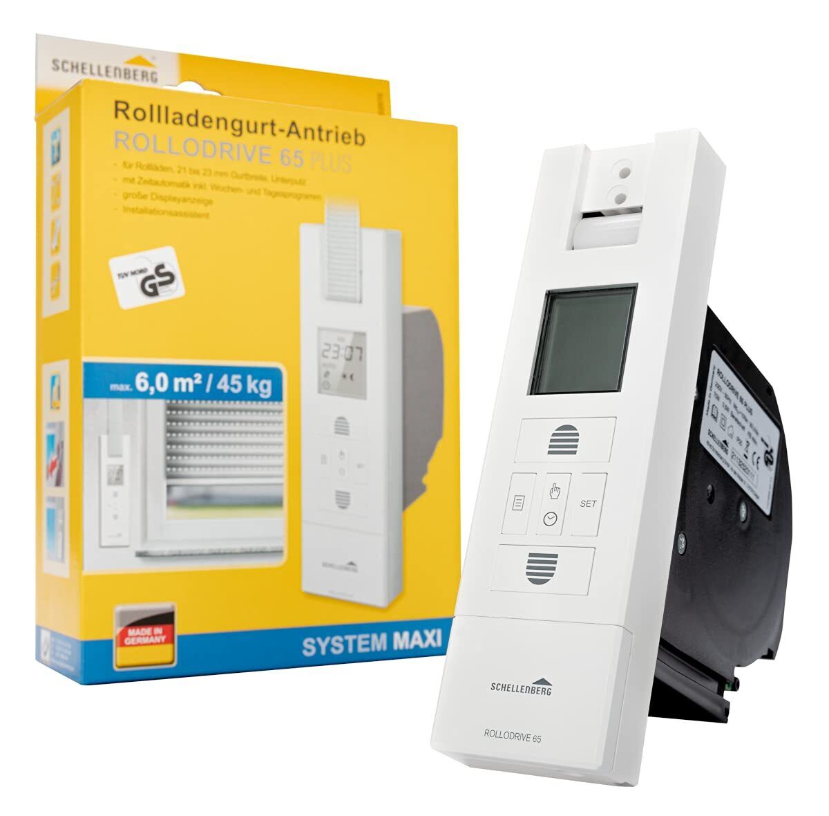 Schellenberg 22766 Avvolgitore Elettrico RolloDrive 65 Plus a Incasso Trasmis...