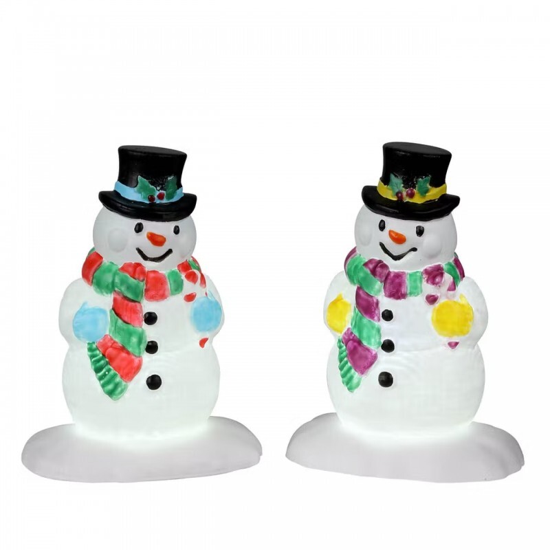 Soggetto Pupazzi Di Neve Illuminati Set 2 - Lemax