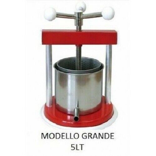 TORCHIETTO GRANDE IN ACCIAIO INOX 5 LT PREMITUTTO SPREMITUTTO POMODORI AGRUMI