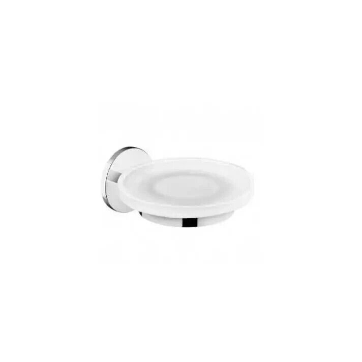 BATH+ BY COSMIC DUO ROUND PORTA SAPONE VETRO OPACO CROMO 2620132