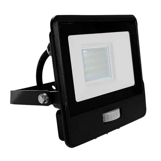 V-TAC VT-128S-1 faro led 20W chip samsung con sensore di movimento PIR e crepusc