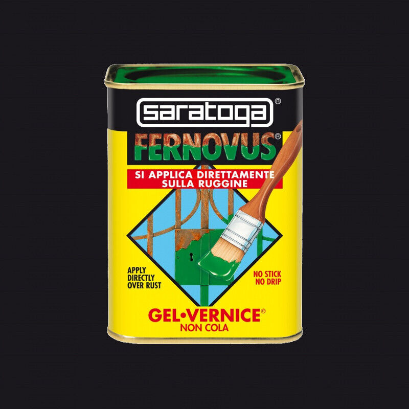 Vernice Antiruggine in Gel Fernovus 750ml Satinato Nero Opaco