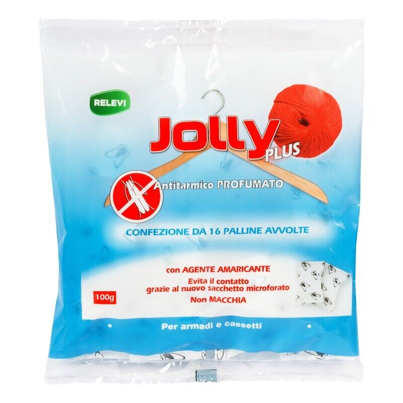 46446 JOLLY PLUS ANTITARMICO PROFUMATO 16 PALLINE AVVOLTE BUSTA 100 GR