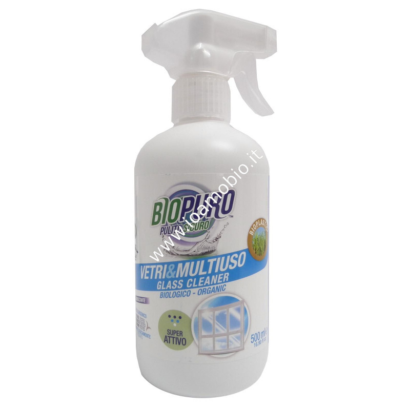 Detersivo Vetri e Multiuso - Spruzzino 500ml - Biopuro