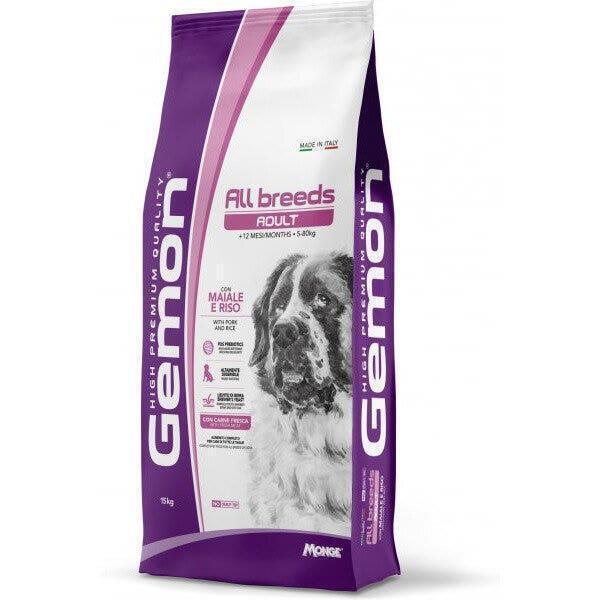 Gemon All Breeds Dog Adult Crocchette maiale e riso 15kg