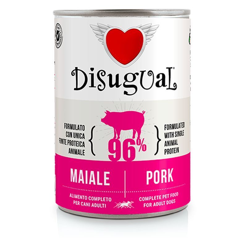 Disugual Cane Monoproteico Lattina 400gr Maiale