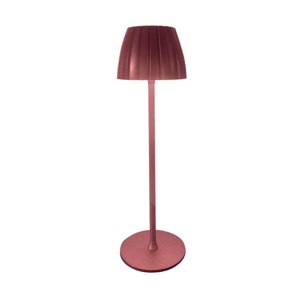 V-TAC Lampada LED da Tavolo 2.7W ricaricabile marrone a batteria con USB C Touch