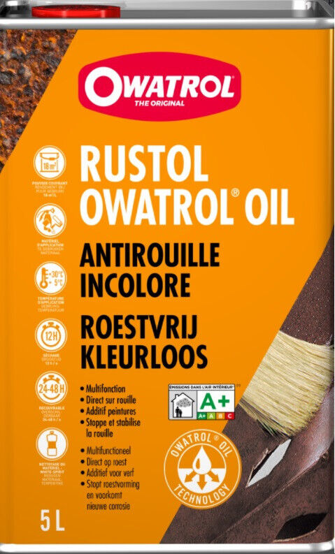 Rustol Ruggine Incolore Stoppt E Stabilizza La Ruggine 5L Owatrol