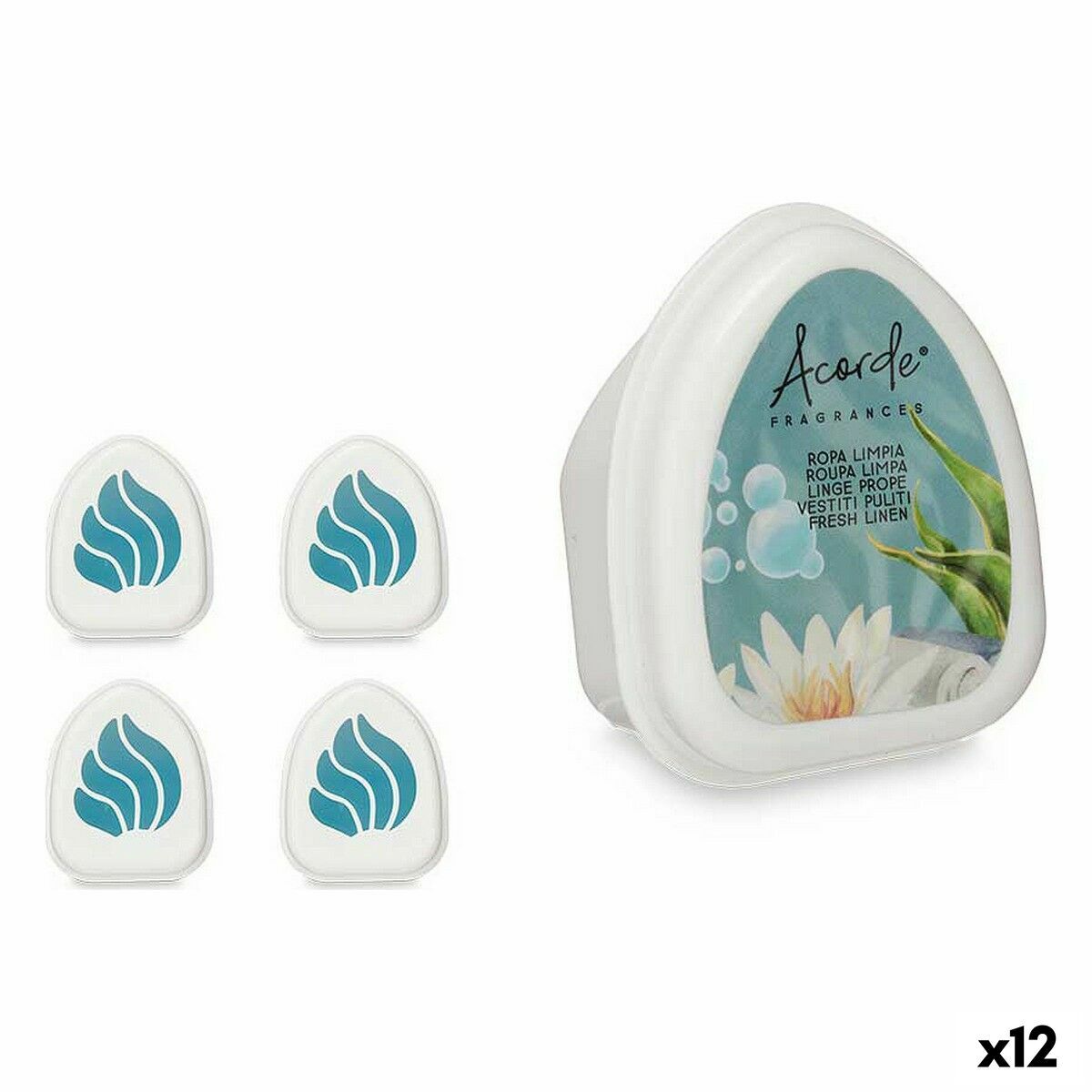Set di deodoranti per ambienti Vestiti Puliti 50 g [12 Unità]