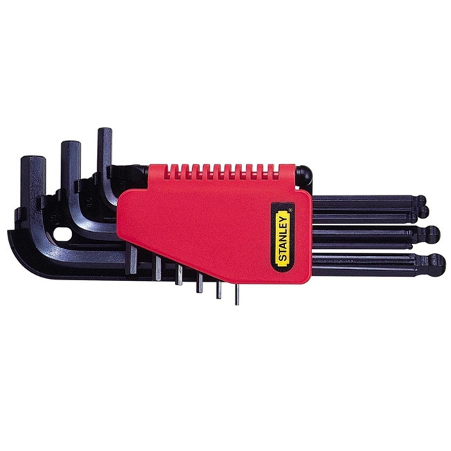 Serie 9 chiavi a brugola esagonali in acciaio codice 0-69-256 marca STANLEY