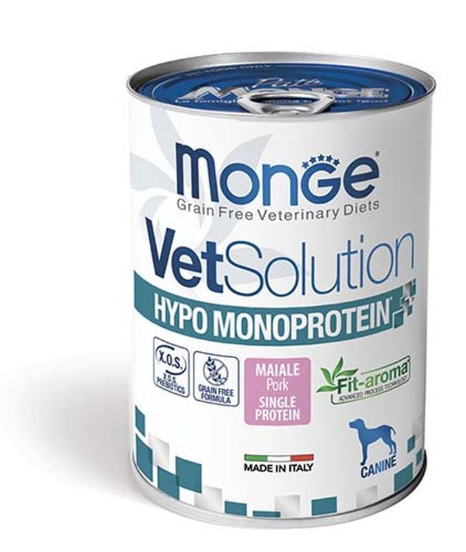 Monge Cane Vetsolution Hypoallergenic Monoproteico 400gr Maiale