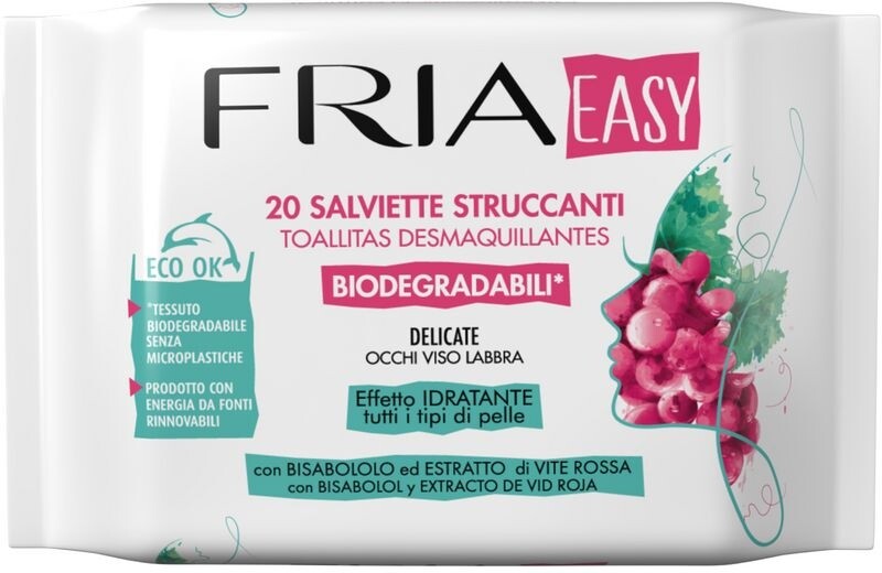 57646 FRIA SALVIETTE STRUCCANTI EASY BIODEGRADABILI PZ. 20
