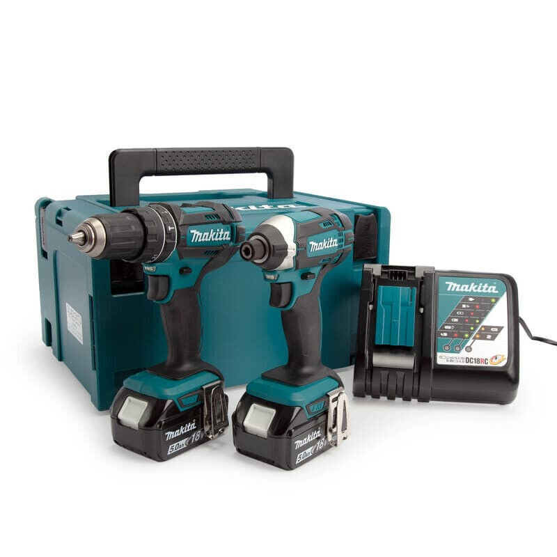 Combopack 2 utensili 18 V trapano DHP482 e avvitatore DTD152 (2x5,0 Ah) -...