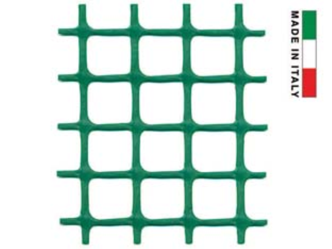 Rete in plastica quadra verde mm.20x20 - maglia mm.20x20, altezza cm.100 1 rotol