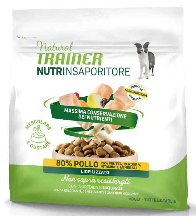 Natural Trainer Nutrinsaporitore per Cani Adult al Pollo da 120 gr